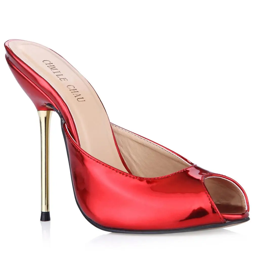 Пикантные вечерние открытый носок на каблуке шпильке На железной Для женщин