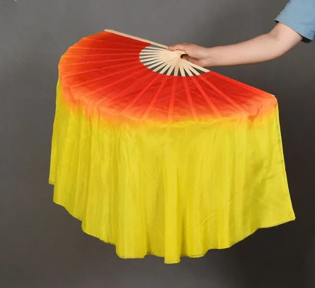 Веер для танца живота ручной работы из натурального шелка 1 пара | Тематическая