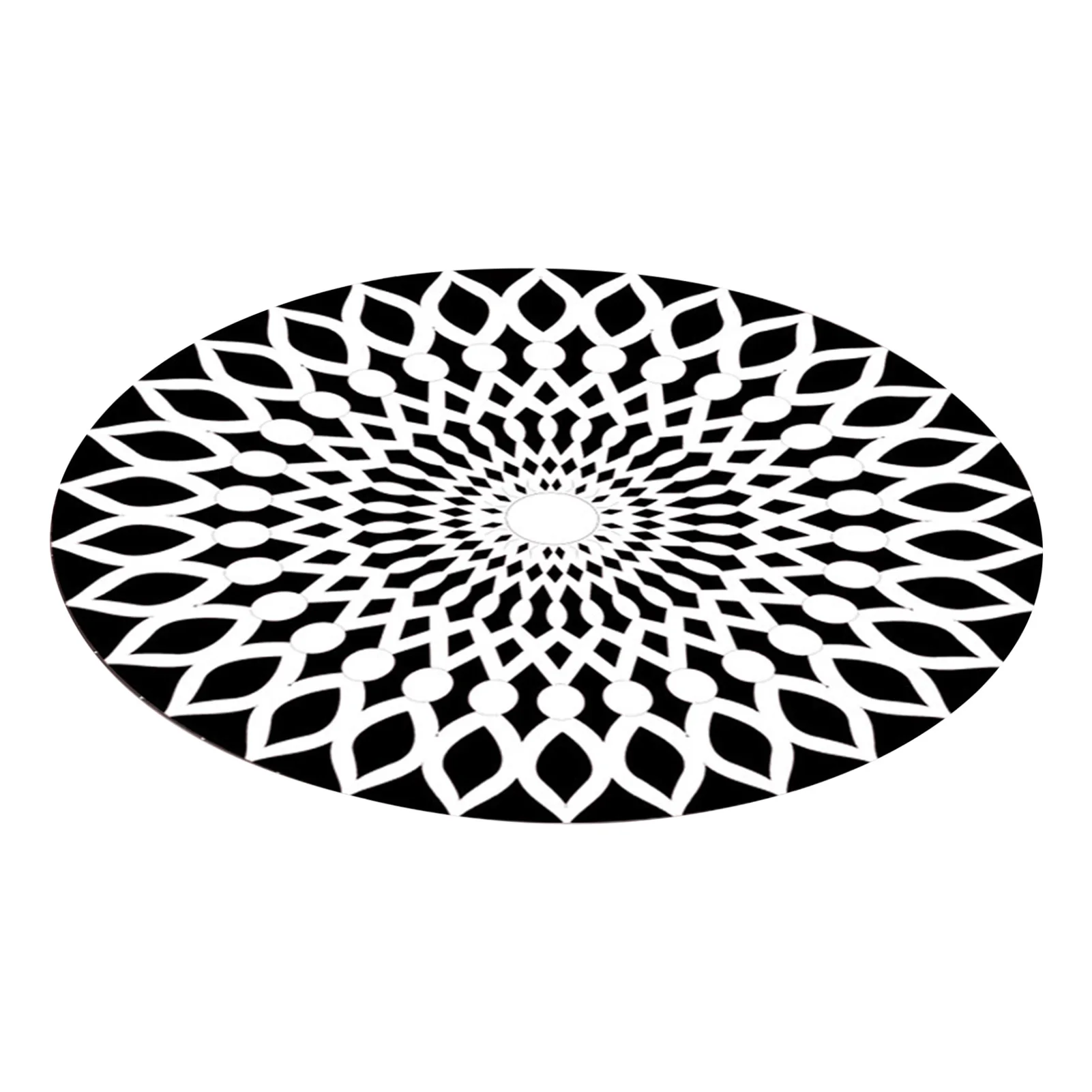 3D космический круглый ковер нескользящий коврик напольный для гостиной столовой