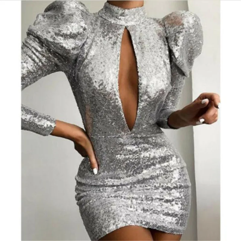 Женское мини платье с глубоким v образным вырезом Новые Вечерние платья высоким и