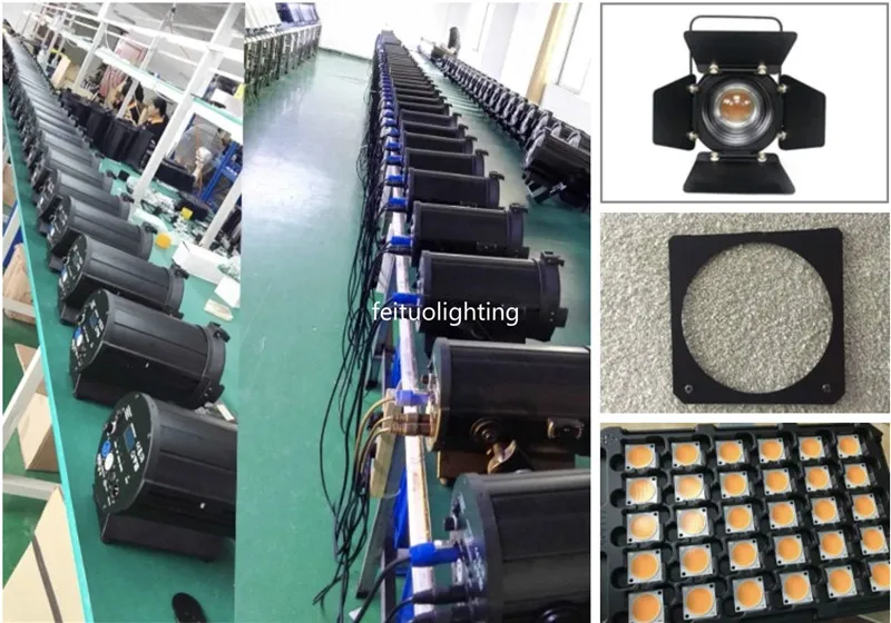 6 шт. Профессиональный Светодиодный точечный светильник Френеля 150 Вт/200 Вт/300 Вт