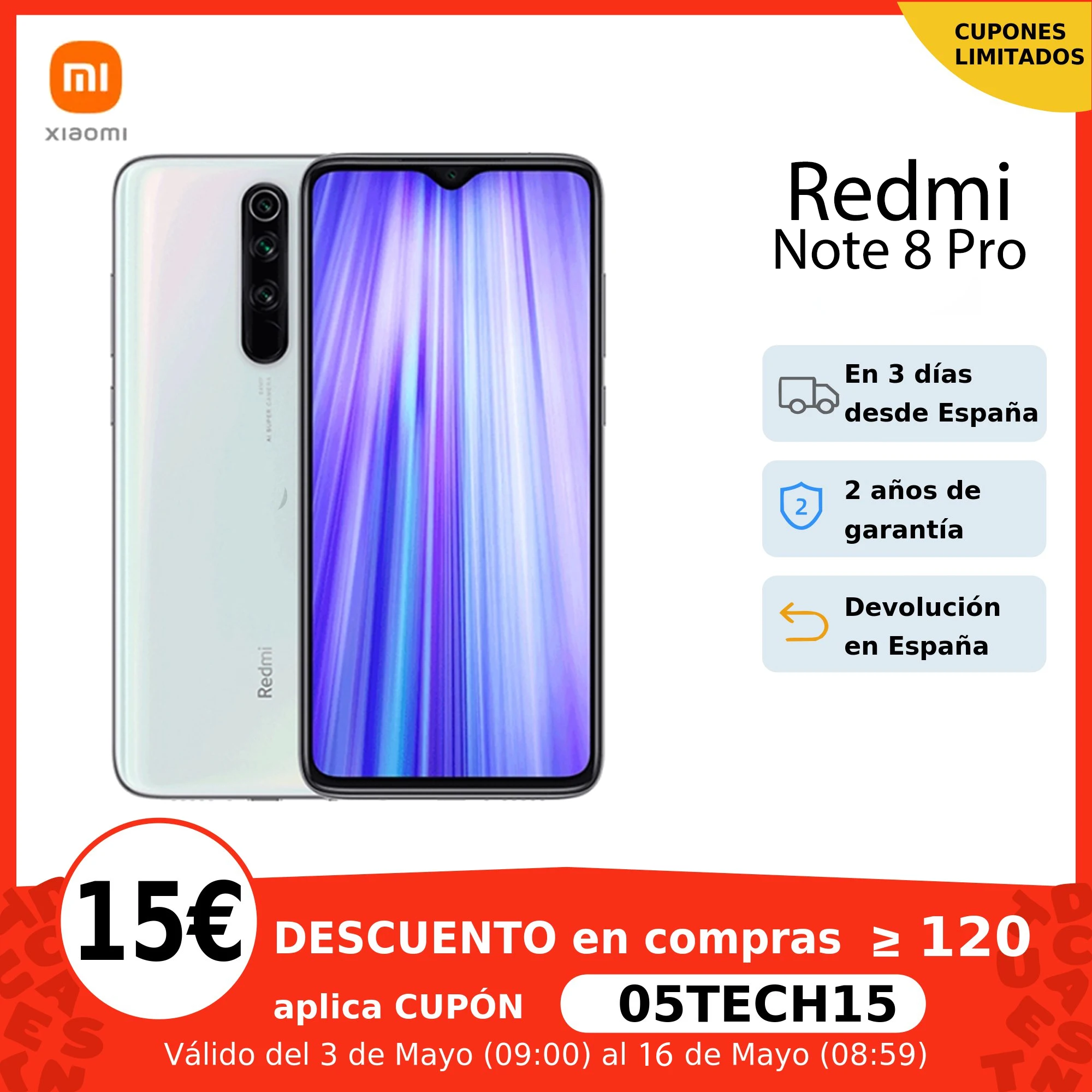 Глобальная версия Xiaomi Redmi Note 8 Pro 6 ГБ 128 ROM 64MP Quad камерами Процессор MTK Helio G90T