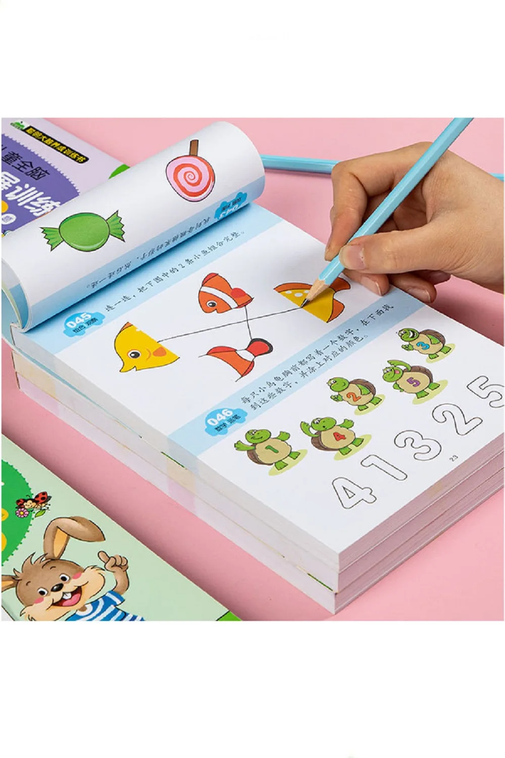 

306 вопросов для детского развития мозгового мышления учебная головоломка учебная книга концентрации для маленьких детей