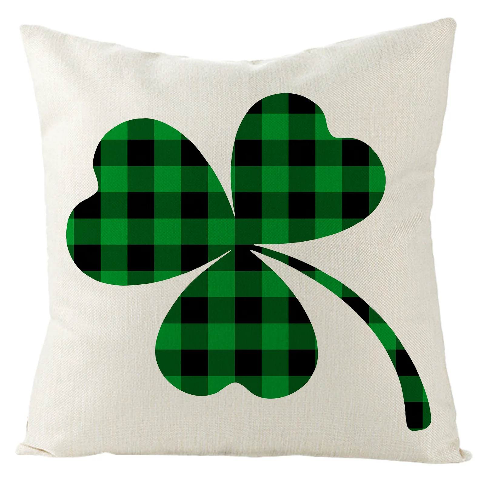 В стиле Св. Патрика День Святого Валентина Подушка Чехол в виде четырехлистного