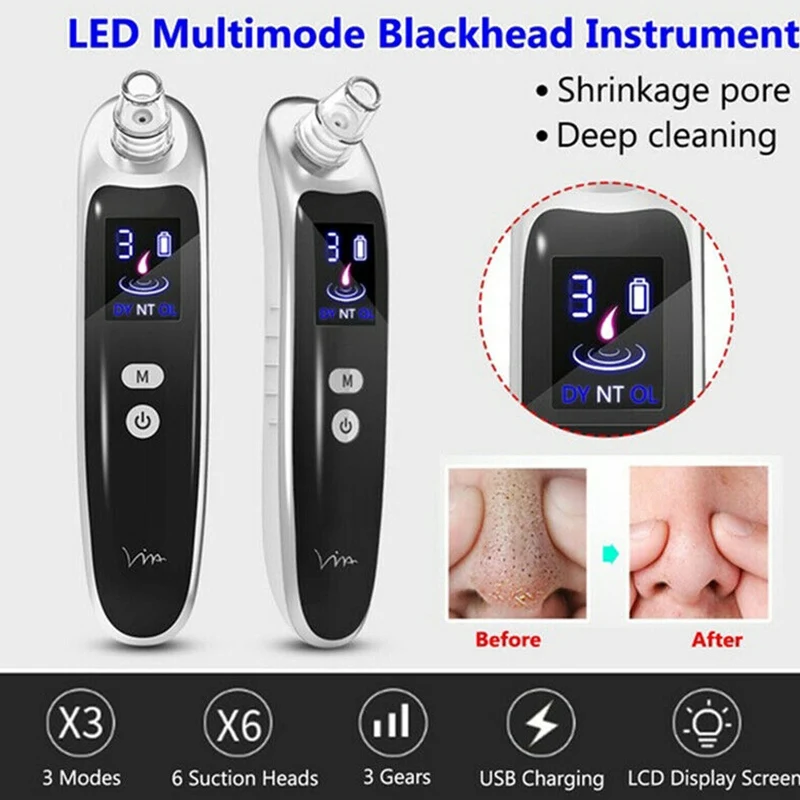 Пылесос для удаления угрей Электрический Уход за кожей лица продукты Очищение