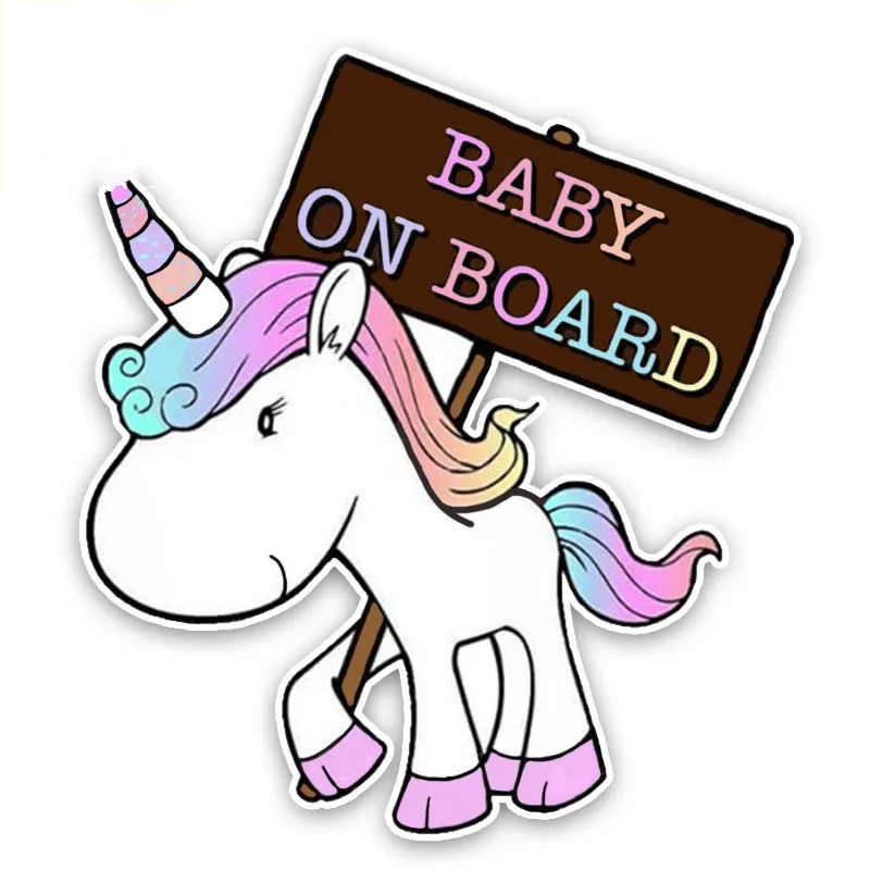 

Lovely Car Sticker Cartoon Baby on Board Decor Vinyl Decal Coverv Waterproof and Sunscreen KK 17cm*15cm