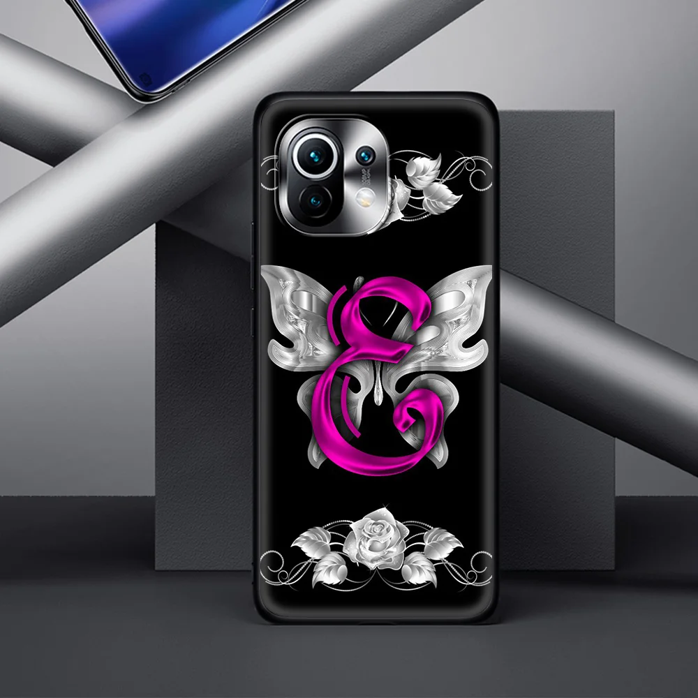 

Initial Letter Luxury Soft TPU Cover for Xiaomi Mi 10S Poco X3 NFC 9T 10T 10 Note 10 Pro Lite CC9 CC9E Phone Case Shell