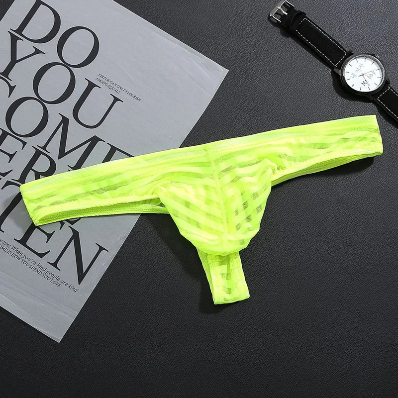 Газовое Сетчатое Для мужчин нижнее белье просвечивается сексуальные прозрачные