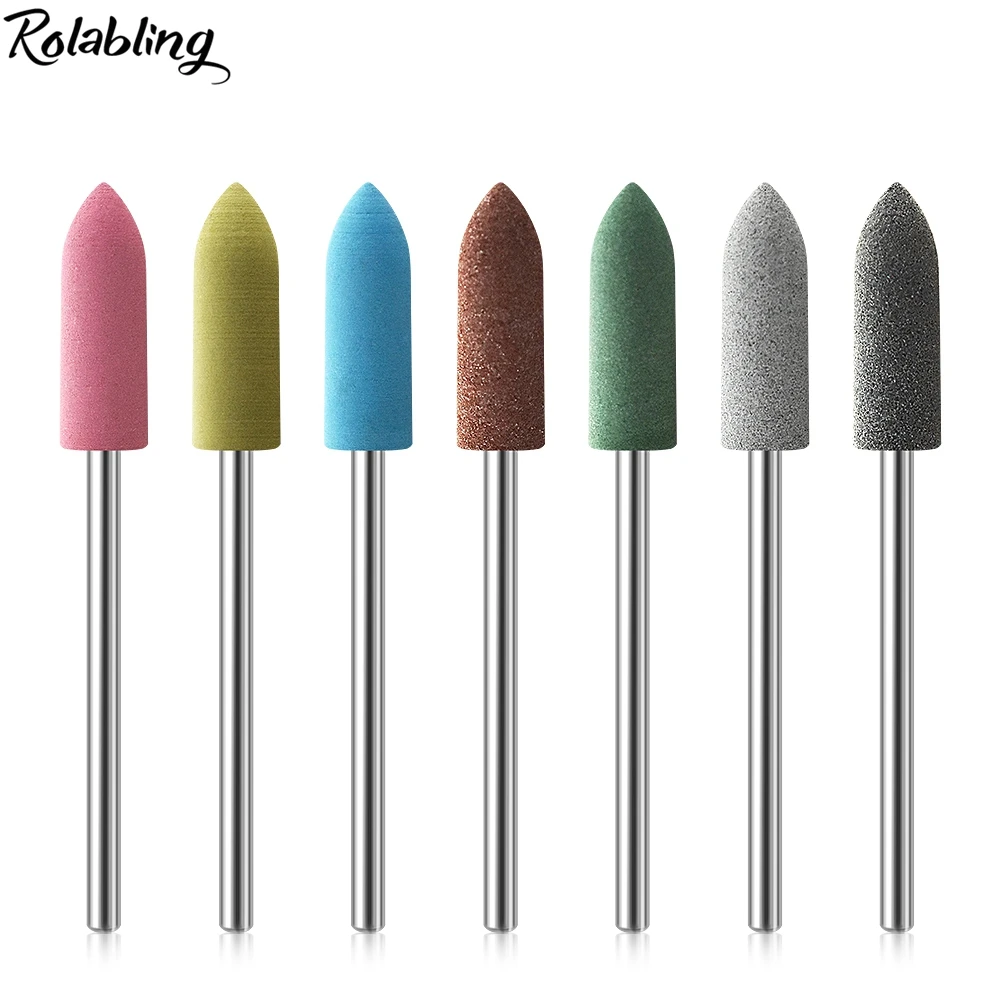 1 шт. сверла для ногтей резиновые роторные электрические фрезы маникюрный станок