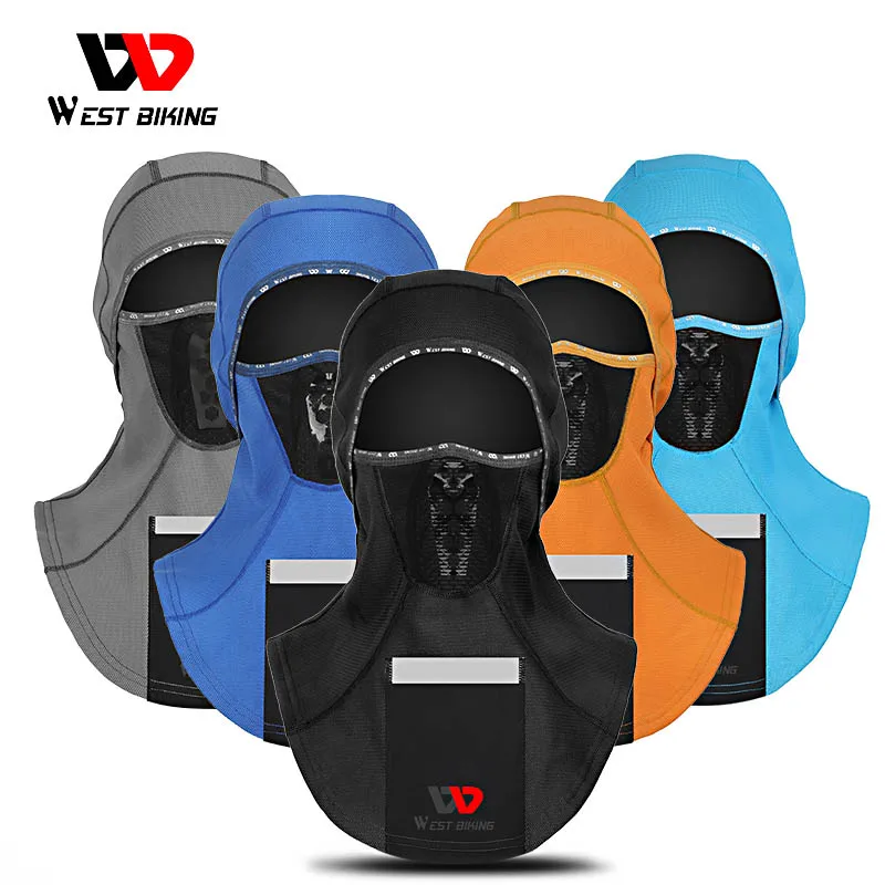 Зимняя спортивная накидка на лицо WEST BIKING 2020 теплая флисовая шею для езды