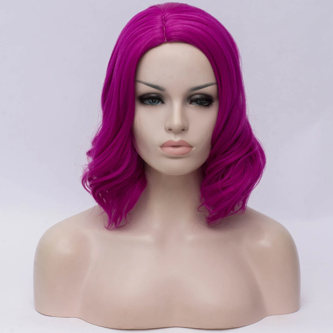 GAKA фиолетовый парик Боб короткий для черно-белых женщин синтетические