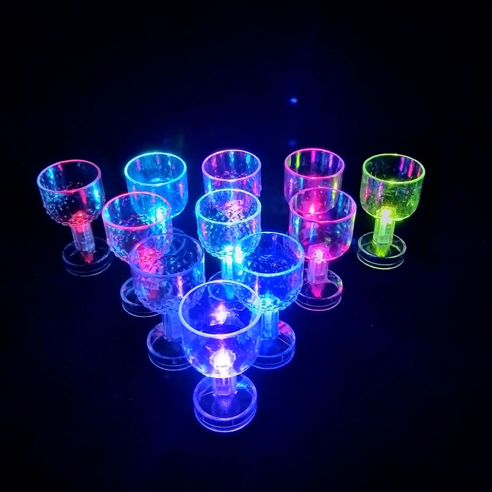 

LED Flashing Color Change Water Activated Light up Beer Whisky 50ml Drink Cup Smooth design drink glass cocktail party novelty