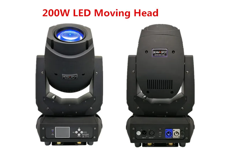 200W LED 2 шт./лот, 60 Вт, 90 Вт, 150 Вт, 200 Вт, 230 Вт, светодиодный прожектор с движущейся головкой, точечный зум-светильник светодиодный Lyre для DJ, ночного клуба, вечерние - Цвет: 200W LED