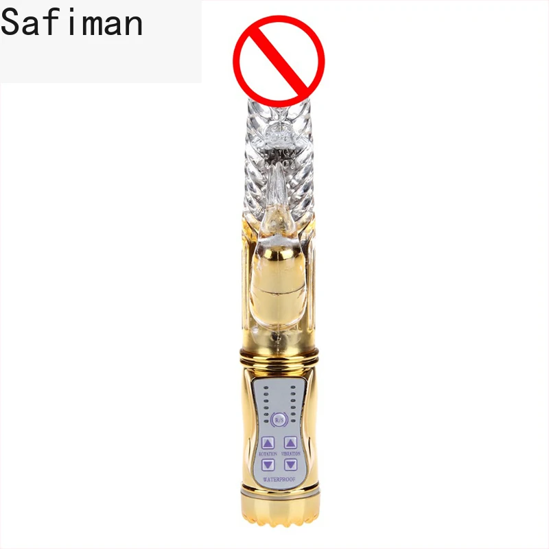 Вибратор HEYIYI водонепроницаемый фаллоимитатор с кроликом вибратор для точки G