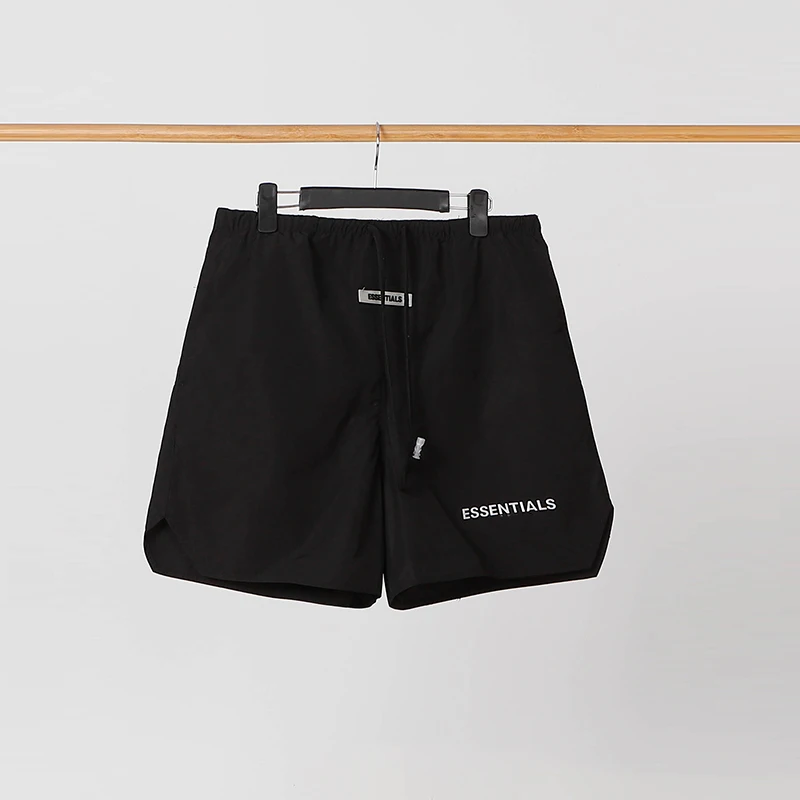 

New FOG Essentials Shorts Men Women 1:1 Top-quality Breechcloth Drawstring Colorful Ribbon Essentials Beach Shorts Gym Shorts