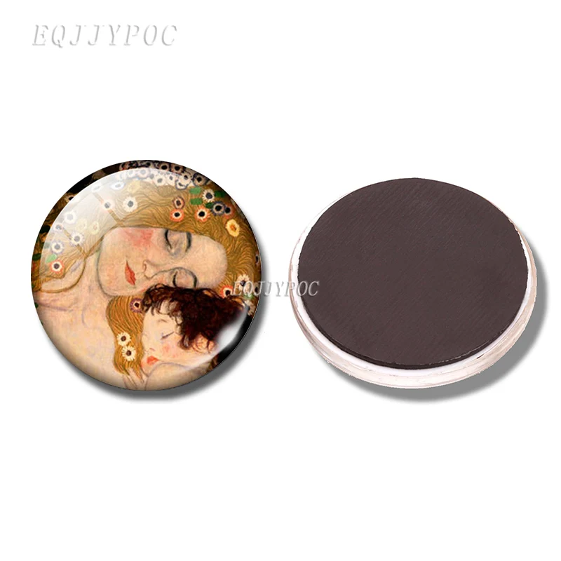 PACK OF 1 Ван Гог Подсолнух звездное небо искусство 30 мм магнит на холодильник Ирисы миндальное дерево магнитные наклейки на холодильник доска объявлений домашний декор - Цвет: PACK OF 1