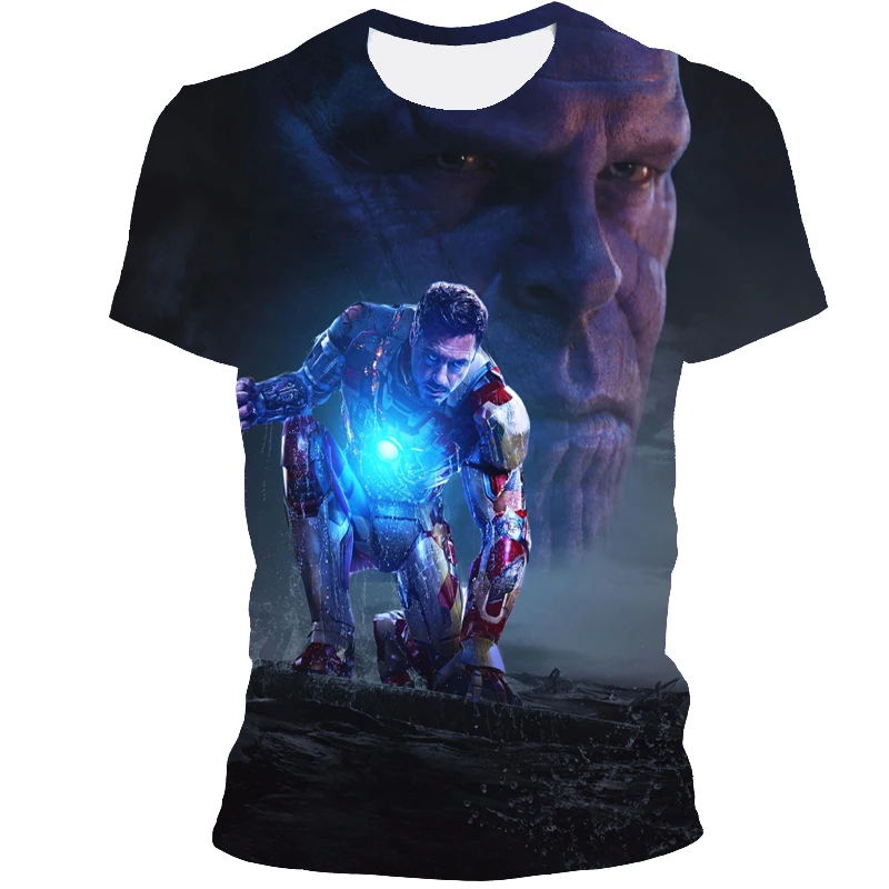 

2021 Men's Summer New 3D Humanoid Print Short Sleeve T-Shirt Unisex Casual Breathable Street Top XXS-6XS