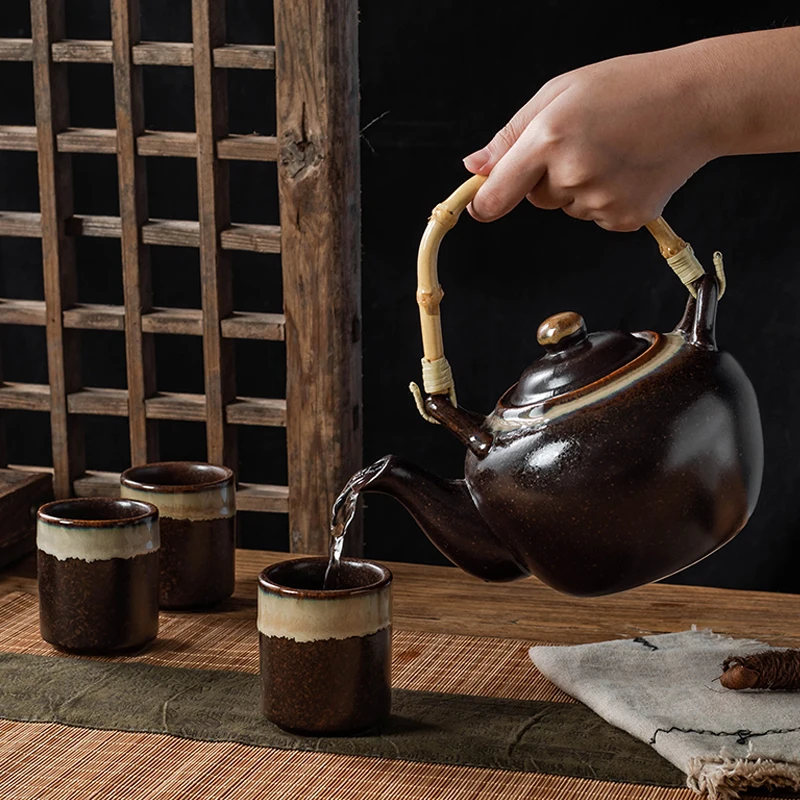 120 мл японская Ретро керамическая чашка ручной росписи фарфоровая кунг фу