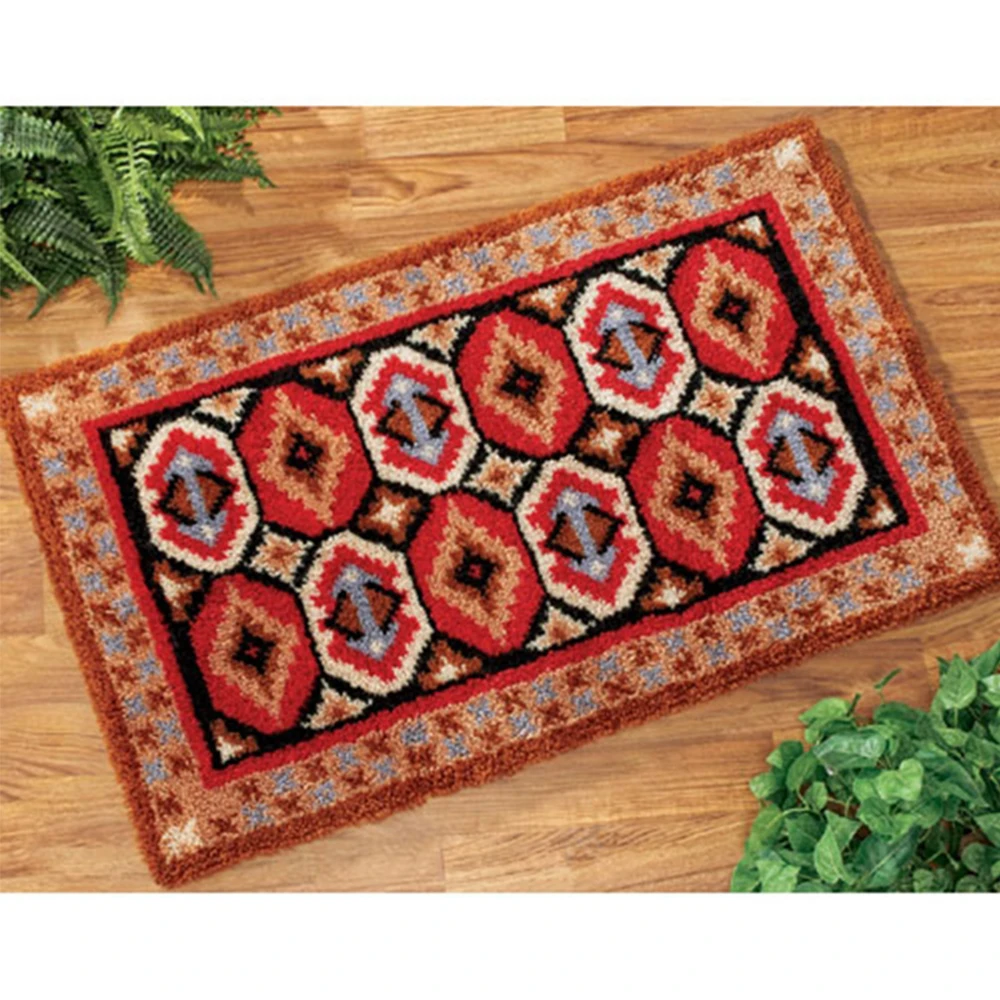 Ковер крючок для вышивания Кнопка посылка ковер крюк с защелкой комплекты