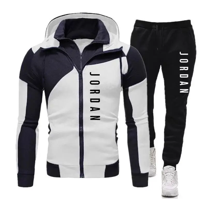 

Fashion brand men's spring and autumn M style streetwear suits men's sportswear men's casual hoodies sportswear two-piece zipper