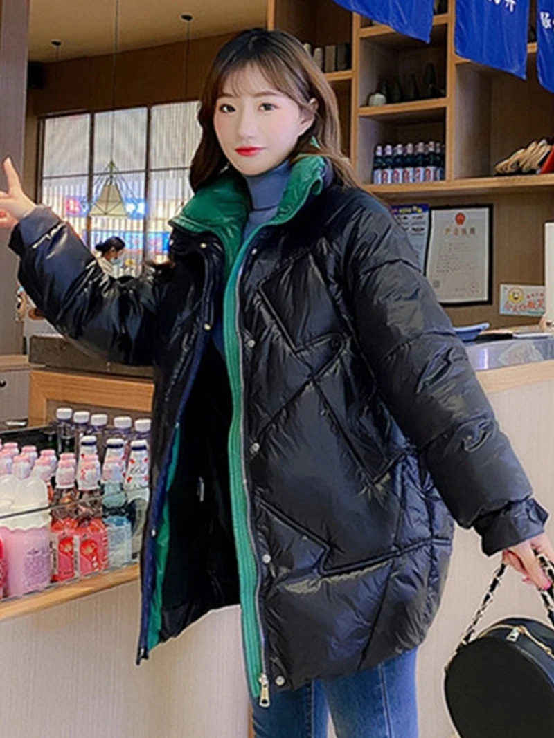 

Водонепроницаемая зимняя женская хлопковая куртка большого размера, Женская Толстая теплая парка с воротником-стойкой, женская повседневная верхняя одежда высокого качества, новинка 2023New