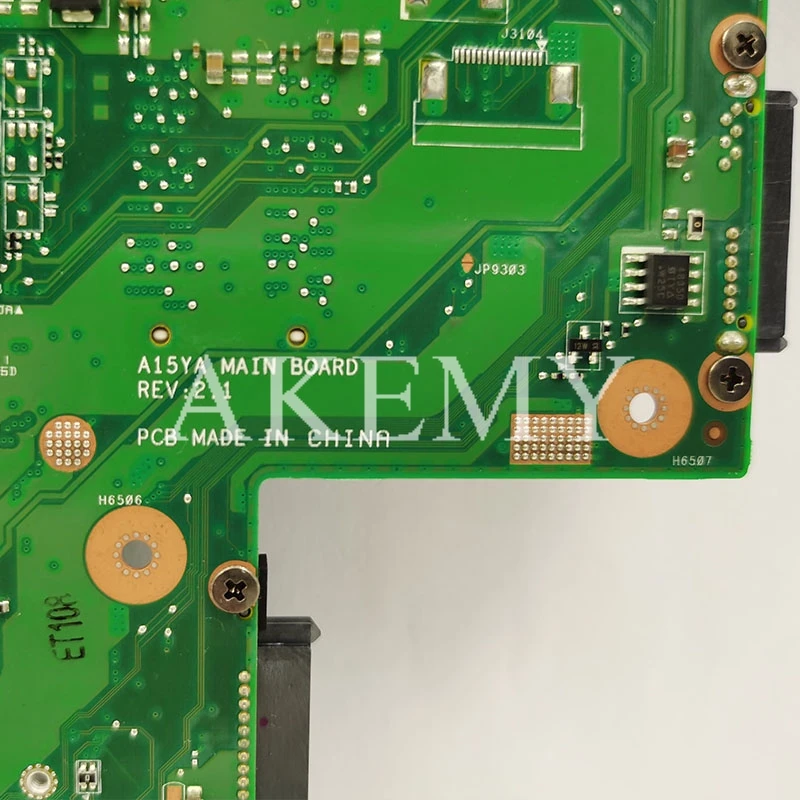 Материнская плата для ноутбука For Asus A15YA REV: 2 1 SLJ8C N13P GS A2 материнская