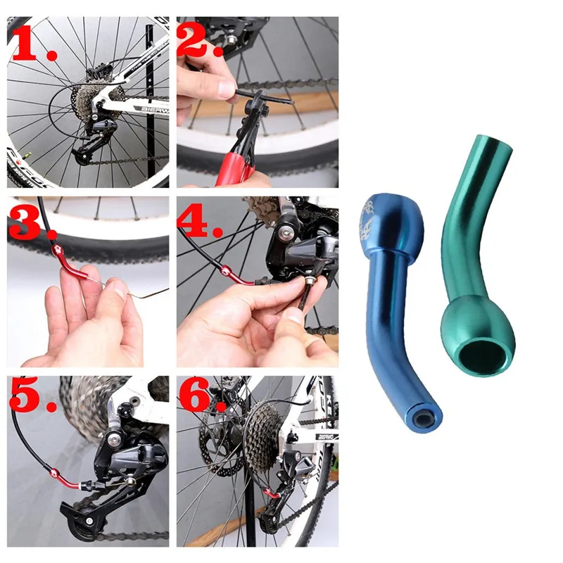 Велосипед задний переключение линия трубы прочный удлинитель локоть для