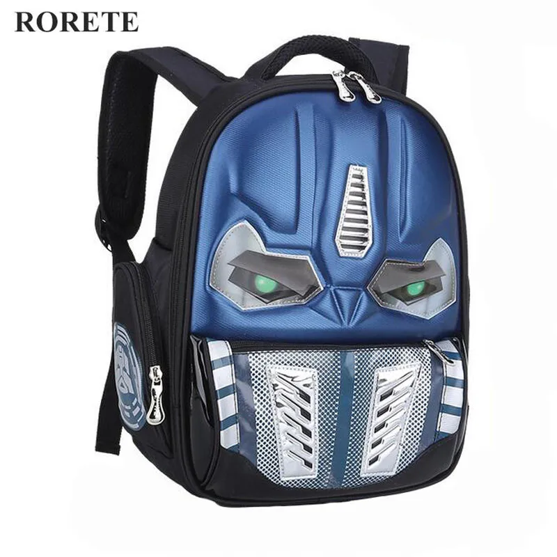 Мультяшный школьный рюкзак для мальчиков и девочек детский крутой 3D рюкзак-робот