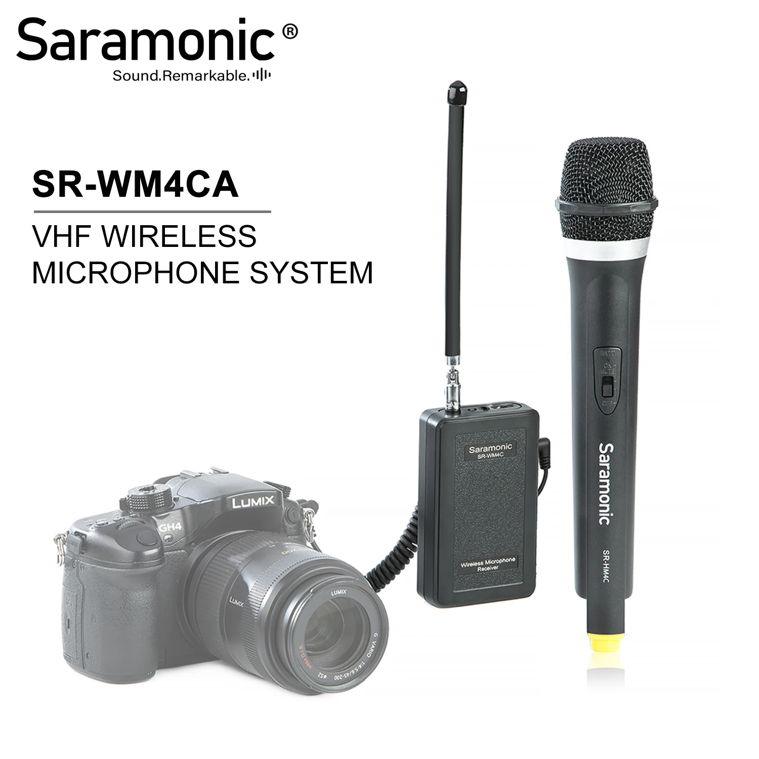 

Saramonic WM4C/WM4CA/WM4CB VHF Wireless Microphone Kit with Lavalier Mic Transmitters and Receivers for DSLR Camera &Camcorder