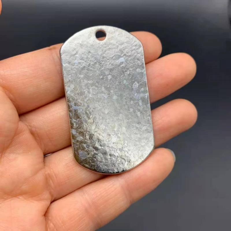 Гипоаллергенная титановая медицинская бирка для собак с оповещением военный