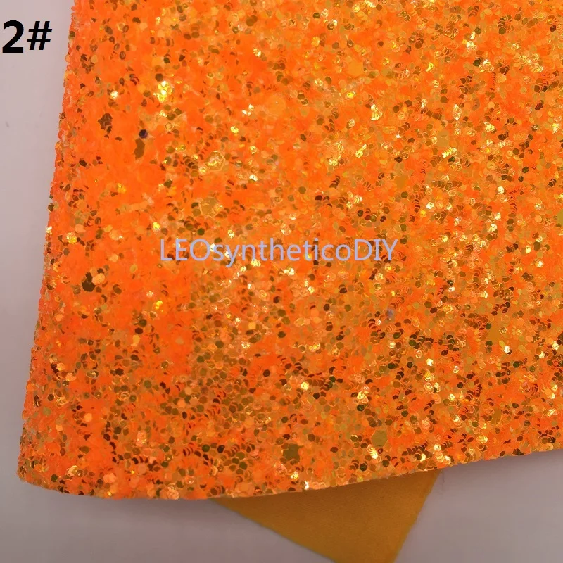 90X134CM Неон Флуо Коренастый Блеск кожа для изготовления бантов аксессуары