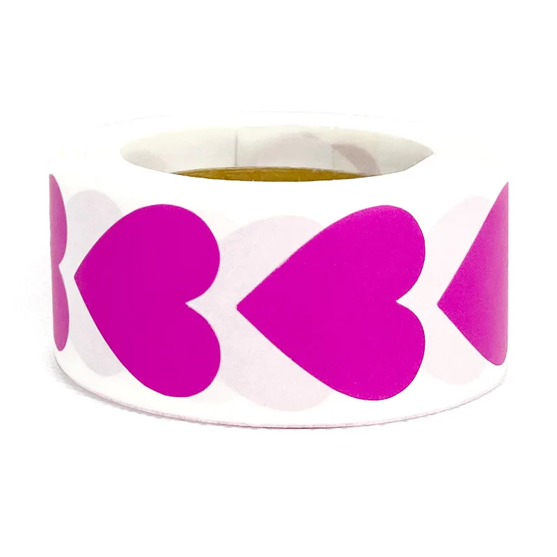 500 шт./рулон любящее сердце круглые Стикеры Скрапбукинг посылка подарочная