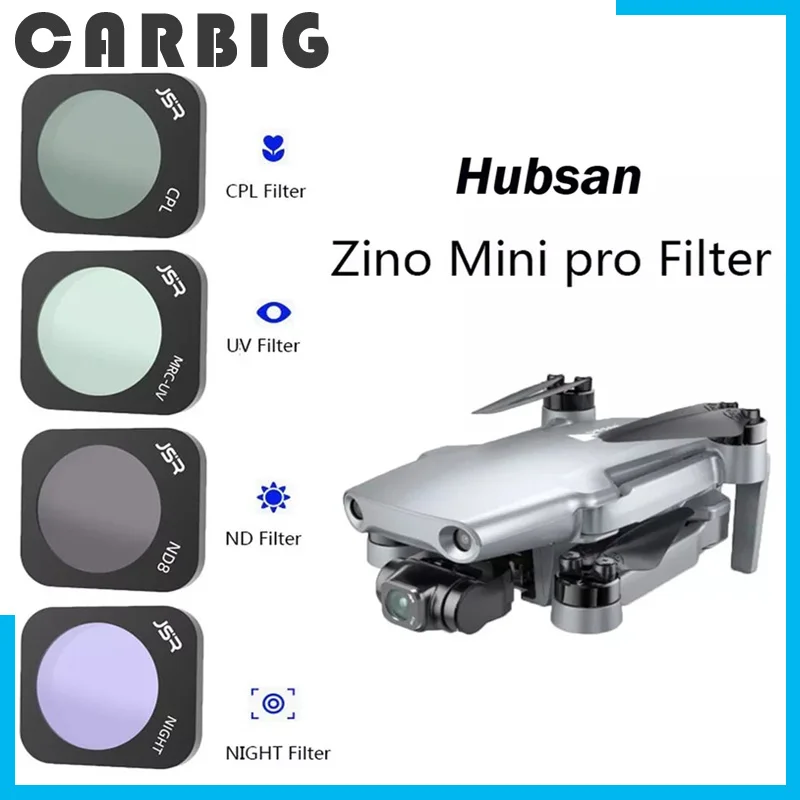 

Комплект фильтров 8 в 1 для объектива Hubsan ZINO Mini PRO UV CPL Star Night ND8 ND16 ND32 ND64, линзы с оптическим стеклом, аксессуары для объектива HD