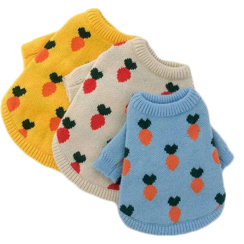 

Вязаная одежда для домашних животных, свитер для собаки, пуловер, жилет, пальто, куртка, зимняя, красная, зеленая, серая, кахай, трикотажная од...