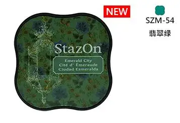 TSUKINEKO чернильные подушечки Stazon мини Быстрая сухая масляная основа чернильная подушечка Япония - Цвет: SZM-54