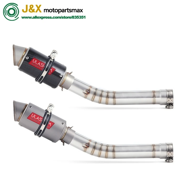 

Motorcycle Stainless Steel Exhaust Escape Muffler Middle Link Pipe Slip On Full System Slip On For yamaha YZF-R6 R6 1998-2005