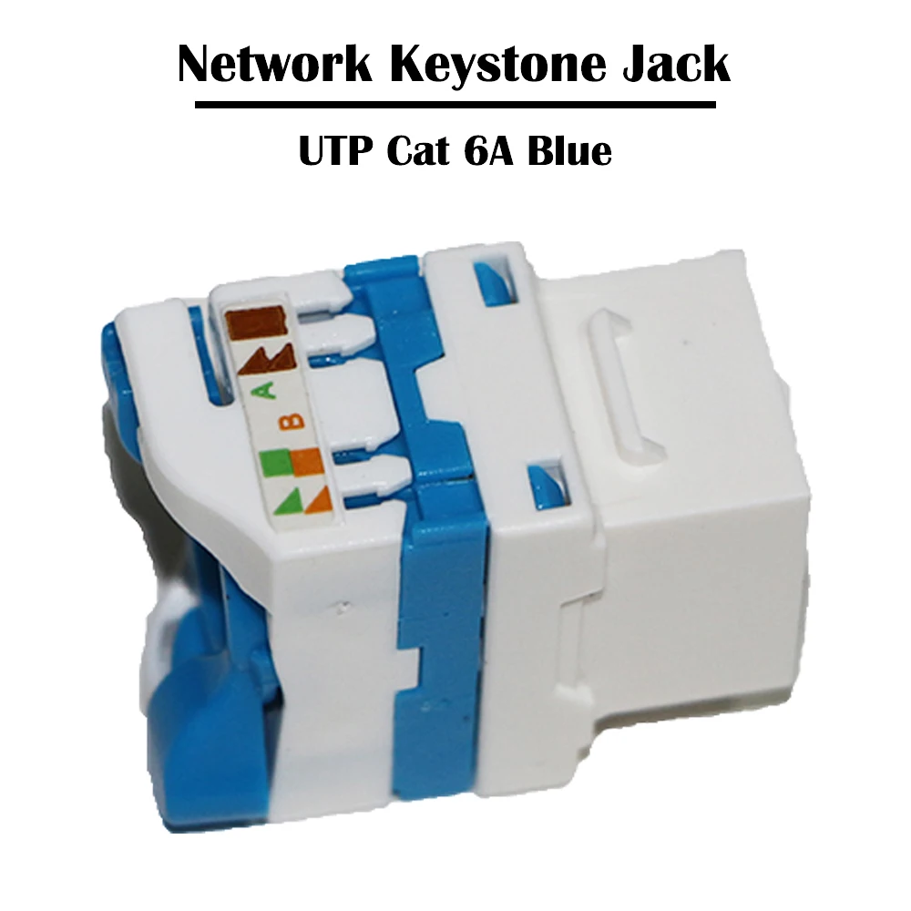 200 шт./лот 10G bps UTP Cat 6A Keystone Jack оранжевый/синий тестер Fluke инструменты сетевой кабель