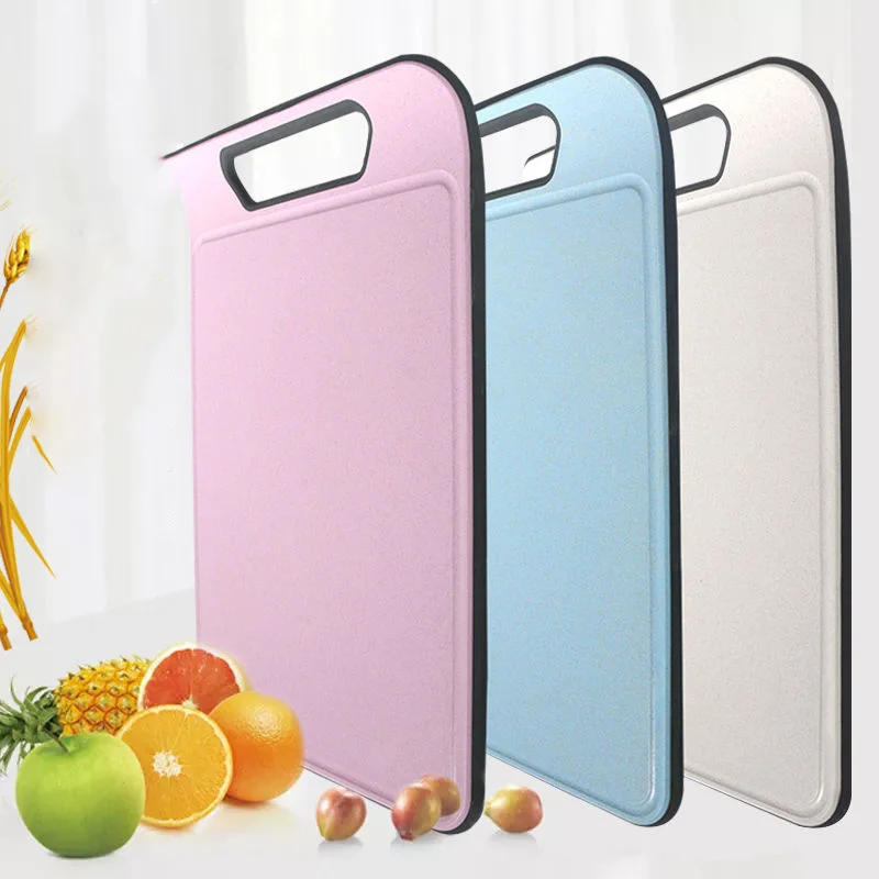 

Cutting Board Infant Baby Food Supplement Wheat Straw Antibacterial Plastic Chopping Board Account Board Sticky Board Surface