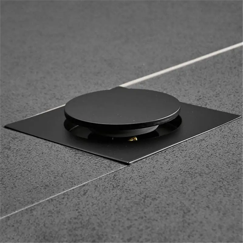 

Floor Drain Brass Square Pop Up Floor Drain Floor Cover Push Down Shower Drain Plug Anti-odor Bathroom Washroom Toilet Drain