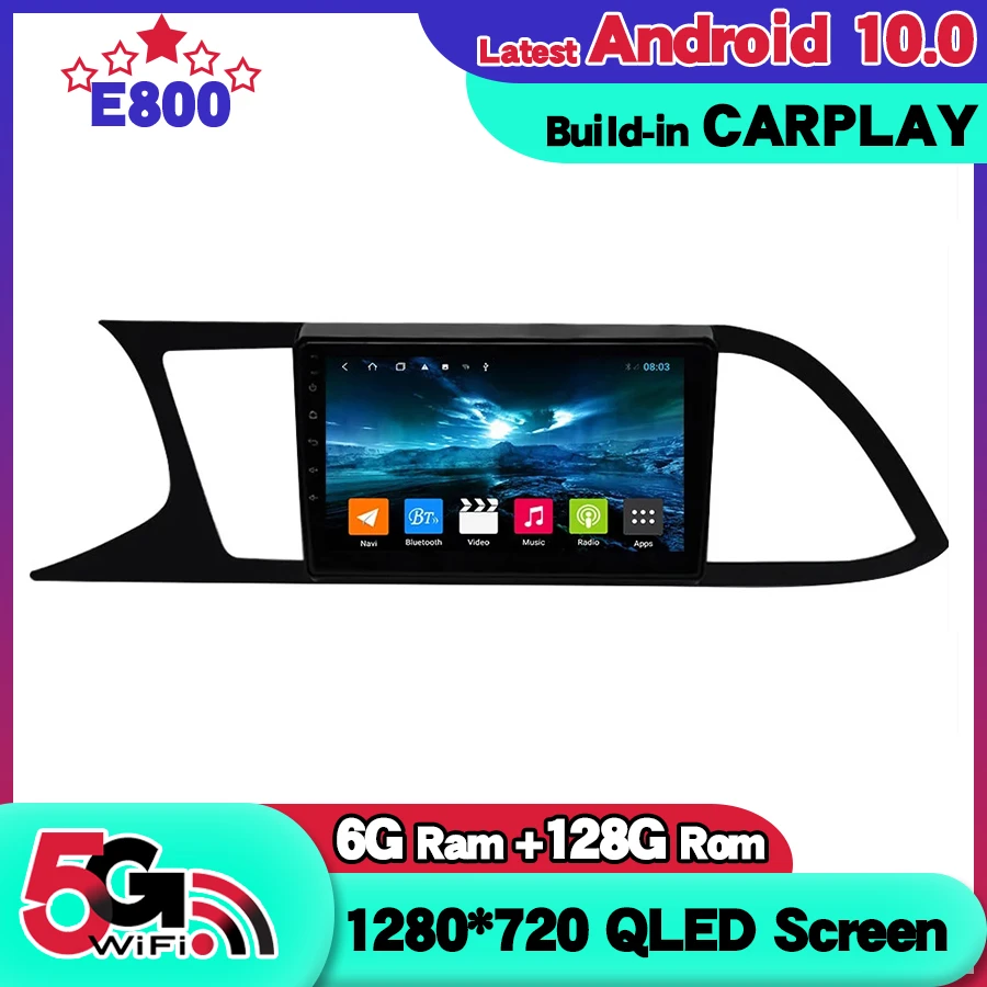 

Автомобильный радиоприемник с GPS-навигацией, 6 ГБ ОЗУ, 128 Гб ПЗУ, для Seat Leon 3, 2012, 2020, Android 10, стерео, головное устройство, Авторадио, мультимедийн...