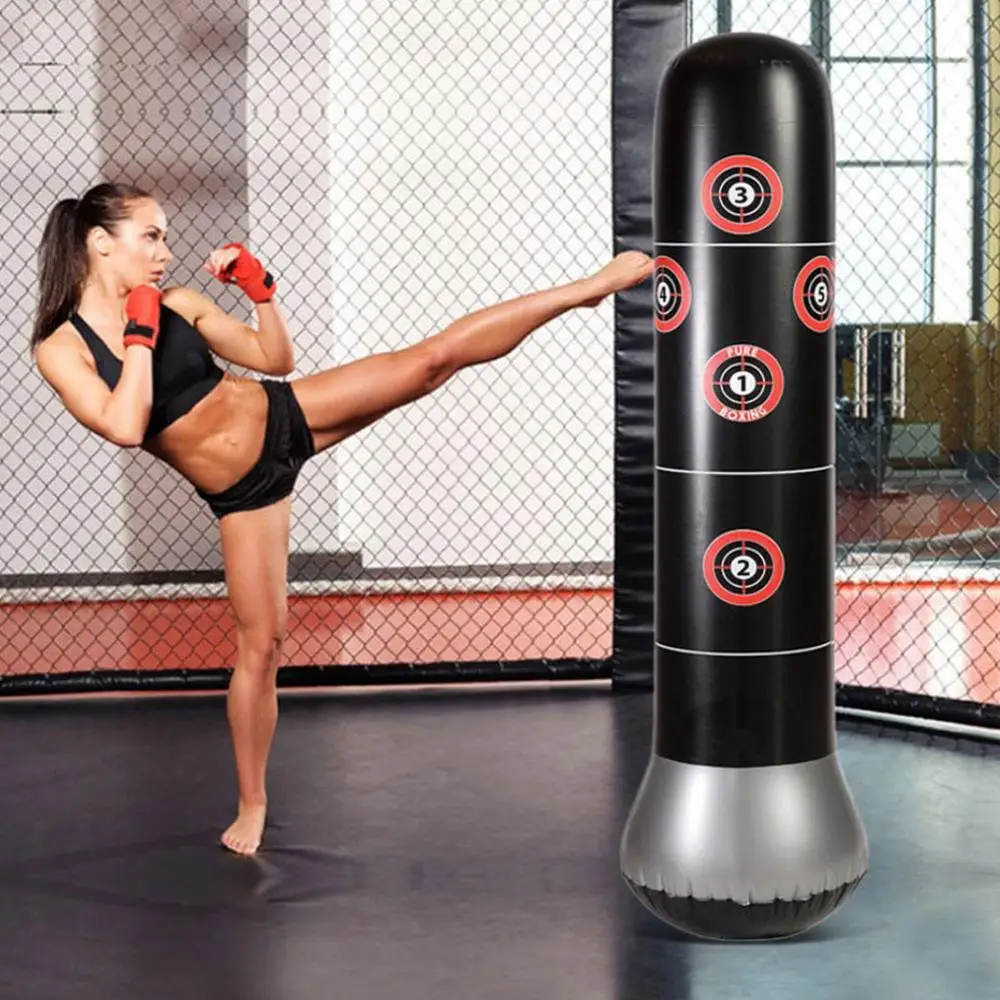 

160cm Inflatable Boxing Punching Bag Stress Punch Tower Speed Bag MMA Target Bag For Children Adult Tumbler Sandbag