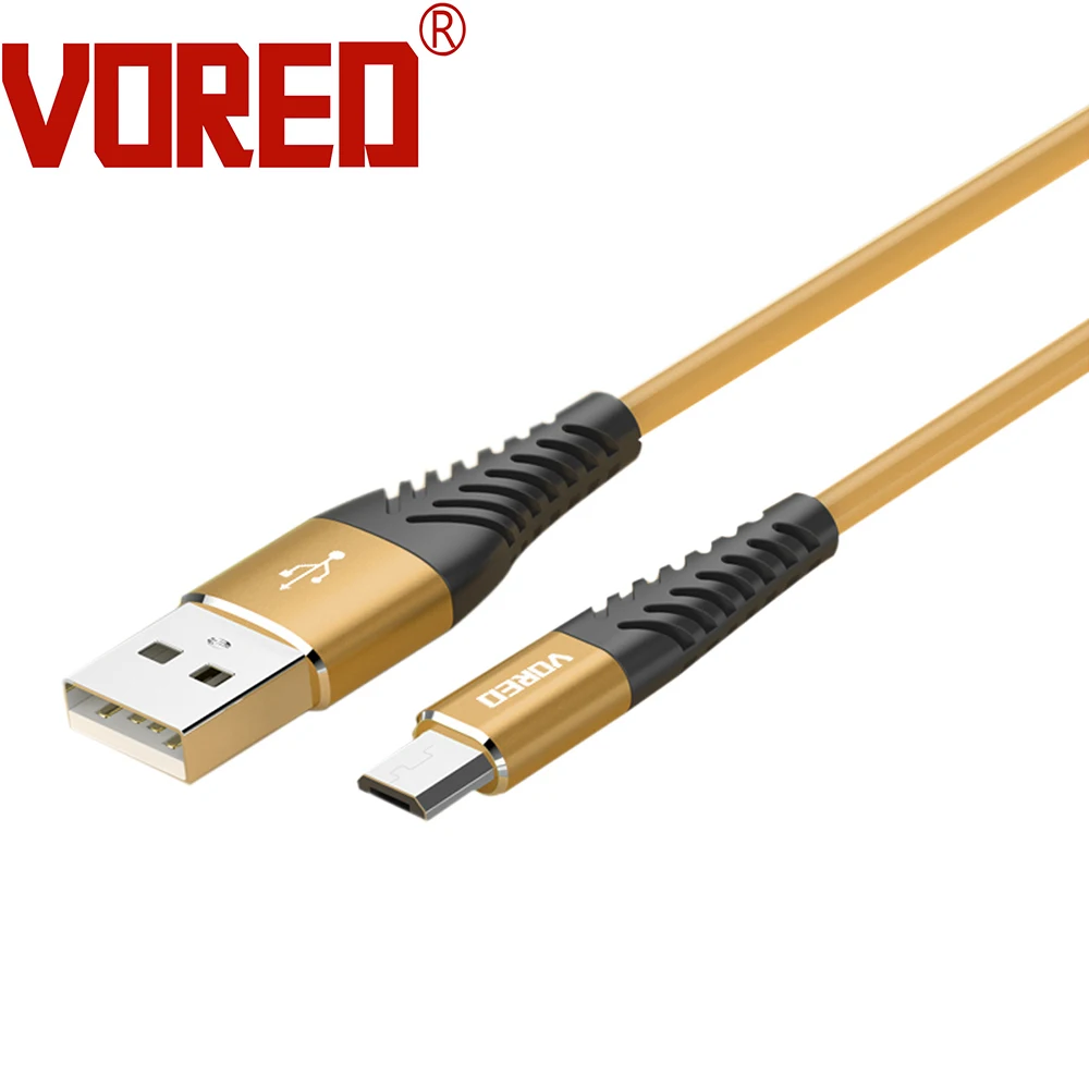 VORED мягкий эластичный TPE Тип C кабель USB зарядное устройство мобильный телефон для