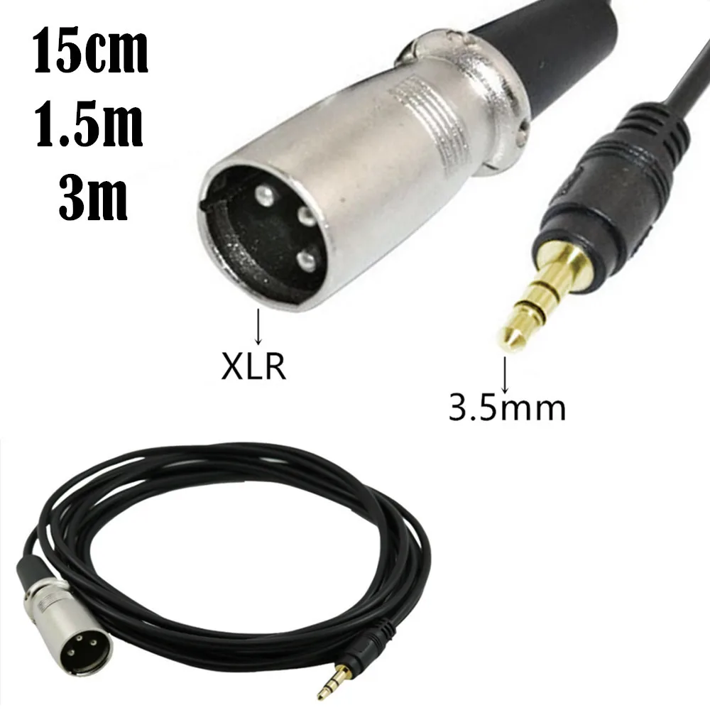 

3,5 мм, 1/8 дюйма, штекер-штекер XLR 3pin, штекер-штекер для смартфона