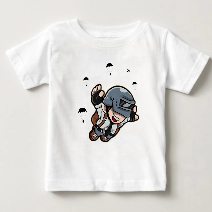

2020 Cotton Children T Shirts Clothing Short Graphic Playerunknowns Battlegrounds O-Neck Tees For BOY Shirt MJ