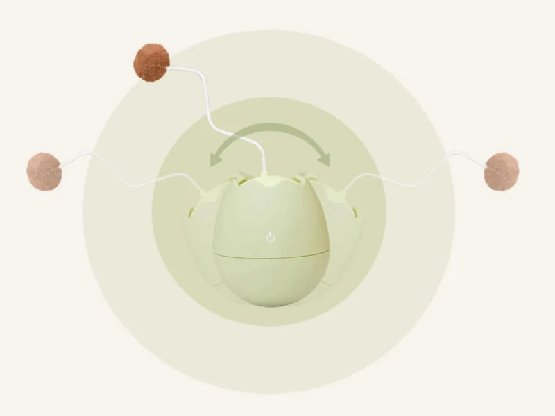 New Xiaomi Mijia Pet Smart Electric Companion Ball Cat Toy Box Irregular Scrolling Funny Cat Artifact Smart Pet Toys
