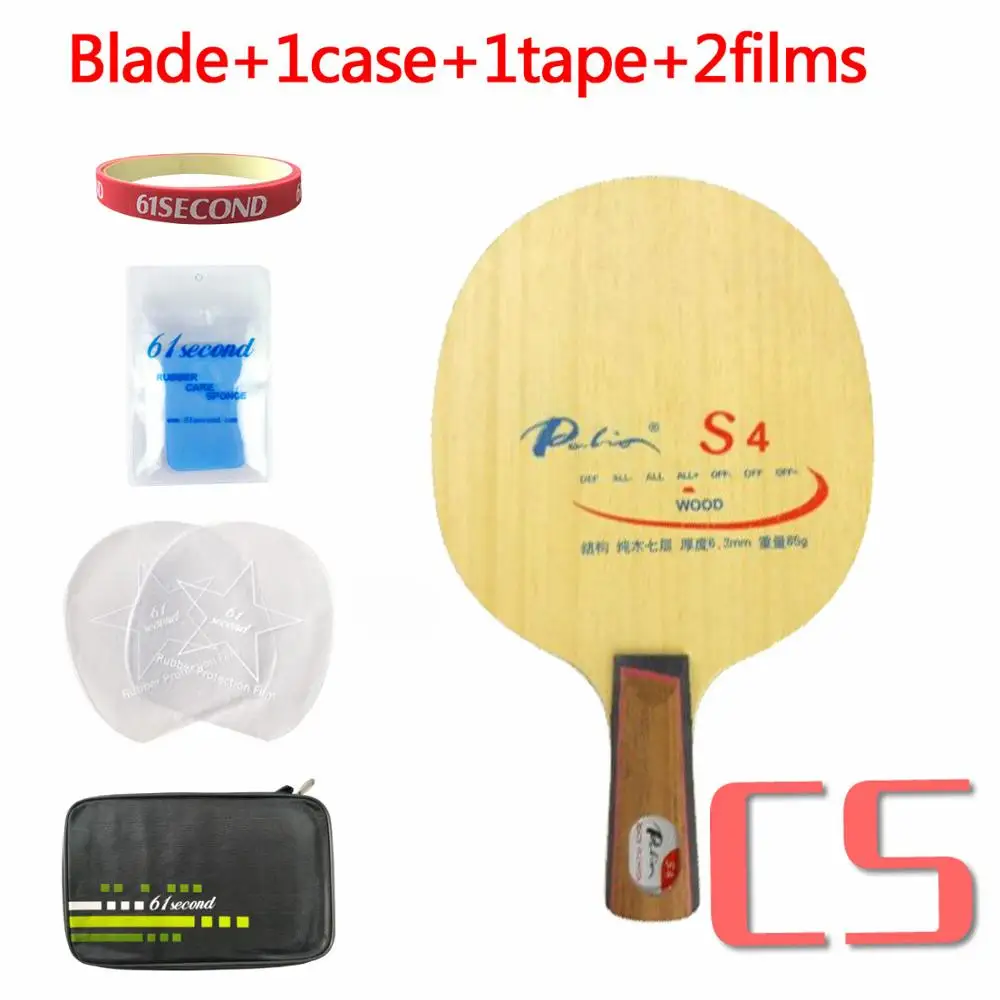 Palio S4(S 4, S-4) Настольный теннис/pingpong blade - Цвет: CS with F 1 case