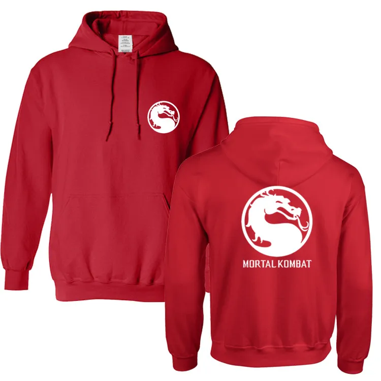 

hot Mortal Kombat Dragon Brand Print Sportswear Hoodies Men's Sweatshirt Male Hooded Good Hoodies Pullover Hoody clothing