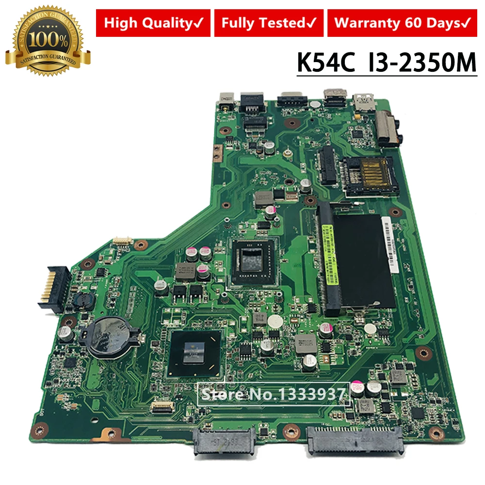K54C материнская плата SR0DQ I3-2350M для ASUS K54 X54C ноутбука REV 3 0 | Компьютеры и офис
