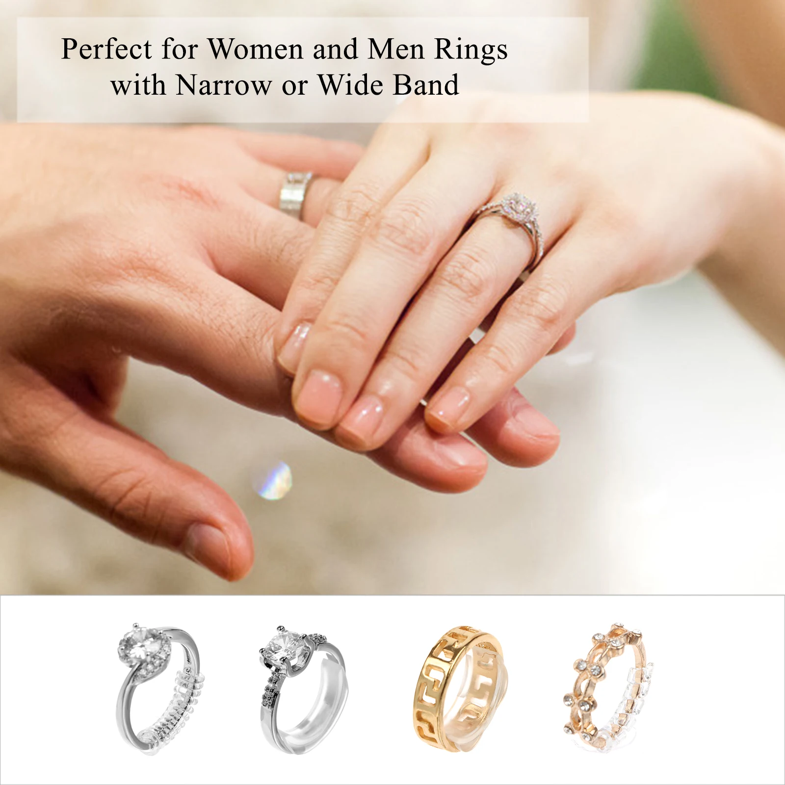 Силиконовое невидимое прозрачное кольцо регулятор размера Re размер r свободное