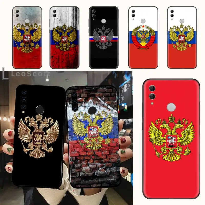 

Russia flag Emblem Phone Case For Huawei honor Mate 10 20 30 40 i 9 8 pro x Lite P smart 2019 Y5 2018 nova 5t